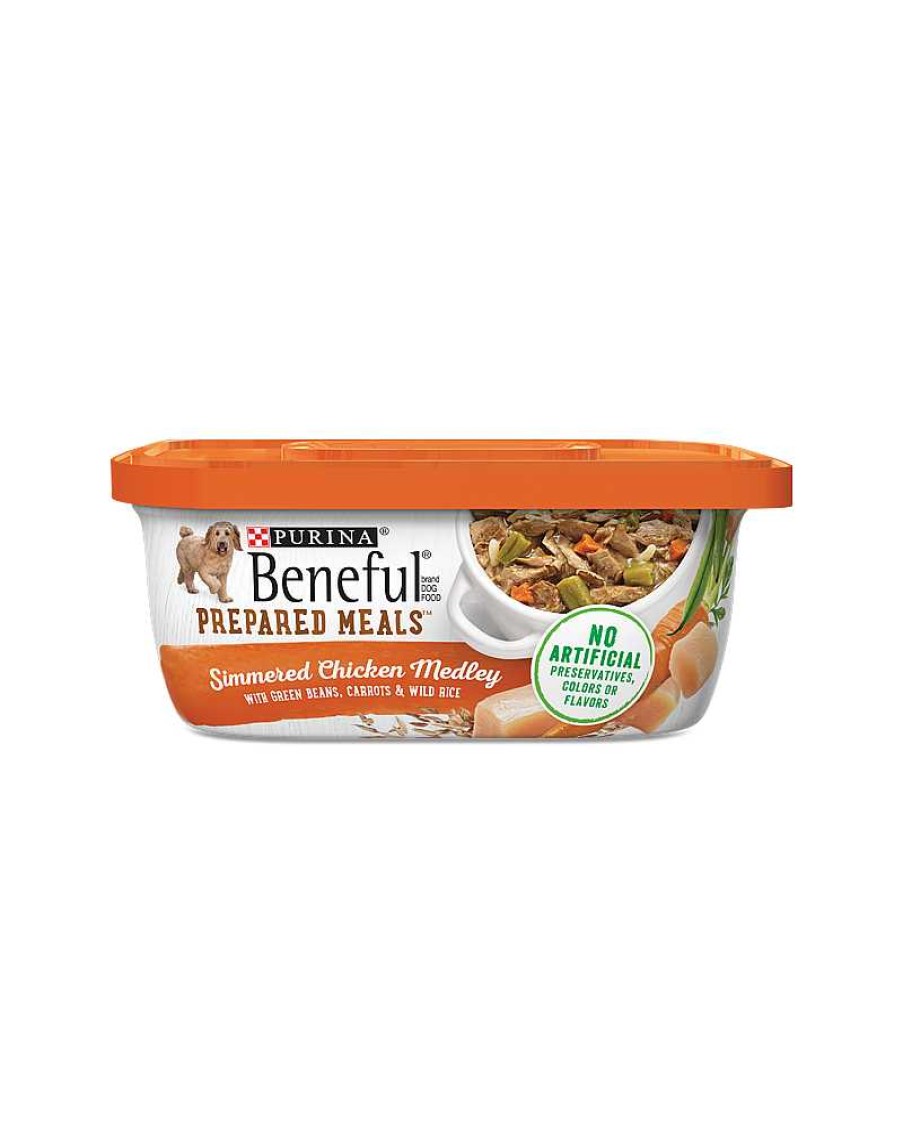 Dogs Purina Wet Dog Food | Beneful Prepared Meals Simmered Chicken Medley Dog Food