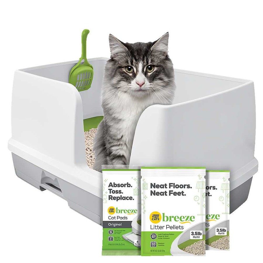 Cats Purina Litter Box Systems | Tidy Cats® Breeze® Xl Litter Box System