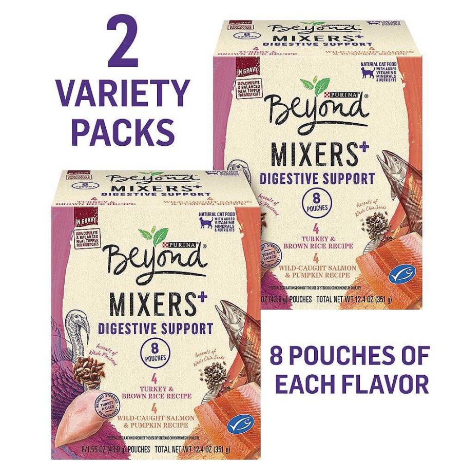 Cats Purina Cat Toppers & Complements | Beyond Mixers+ Complete & Balanced Digestive Support For Cats Variety Pack