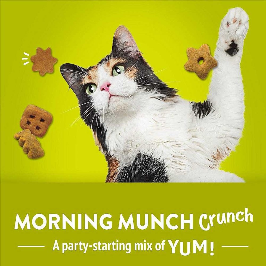 Cats Purina Dry Cat Treats | Friskies Party Mix Morning Munch Crunch Egg, Bacon & Cheese Flavors Cat Treats