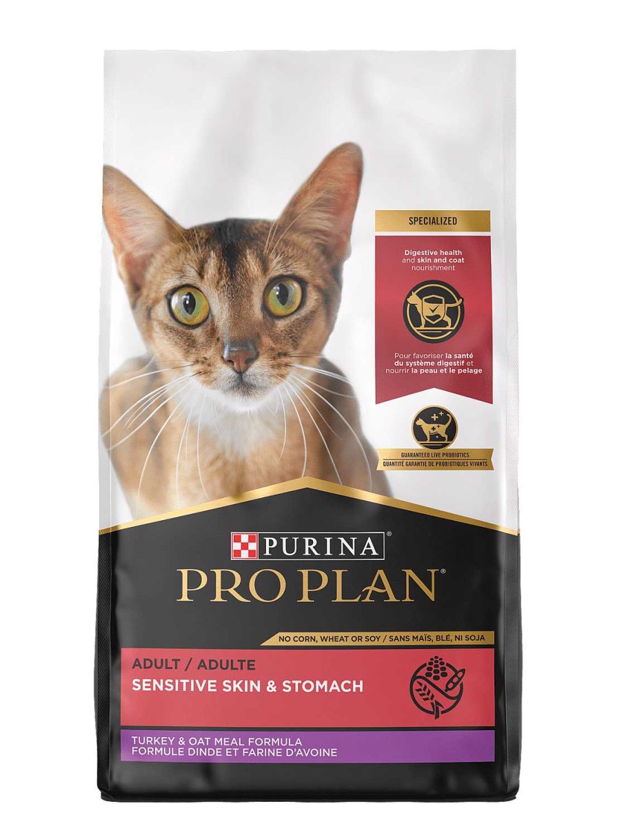 Cats Purina Dry Cat Food | Pro Plan Adult Sensitive Skin & Stomach Turkey & Oat Meal Formula Dry Cat Food