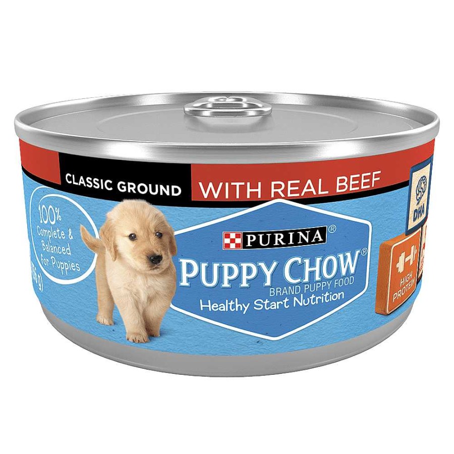 Dogs Purina Wet Dog Food | Puppy Chow Wet Canned Puppy Dog Food With Real Beef