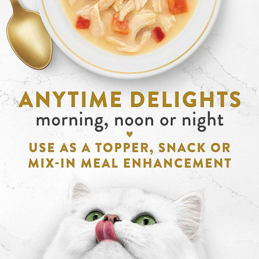 Cats Purina Cat Toppers & Complements | Fancy Feast Chicken Broths For Cats Wet Cat Food Variety Pack - 12 Pack