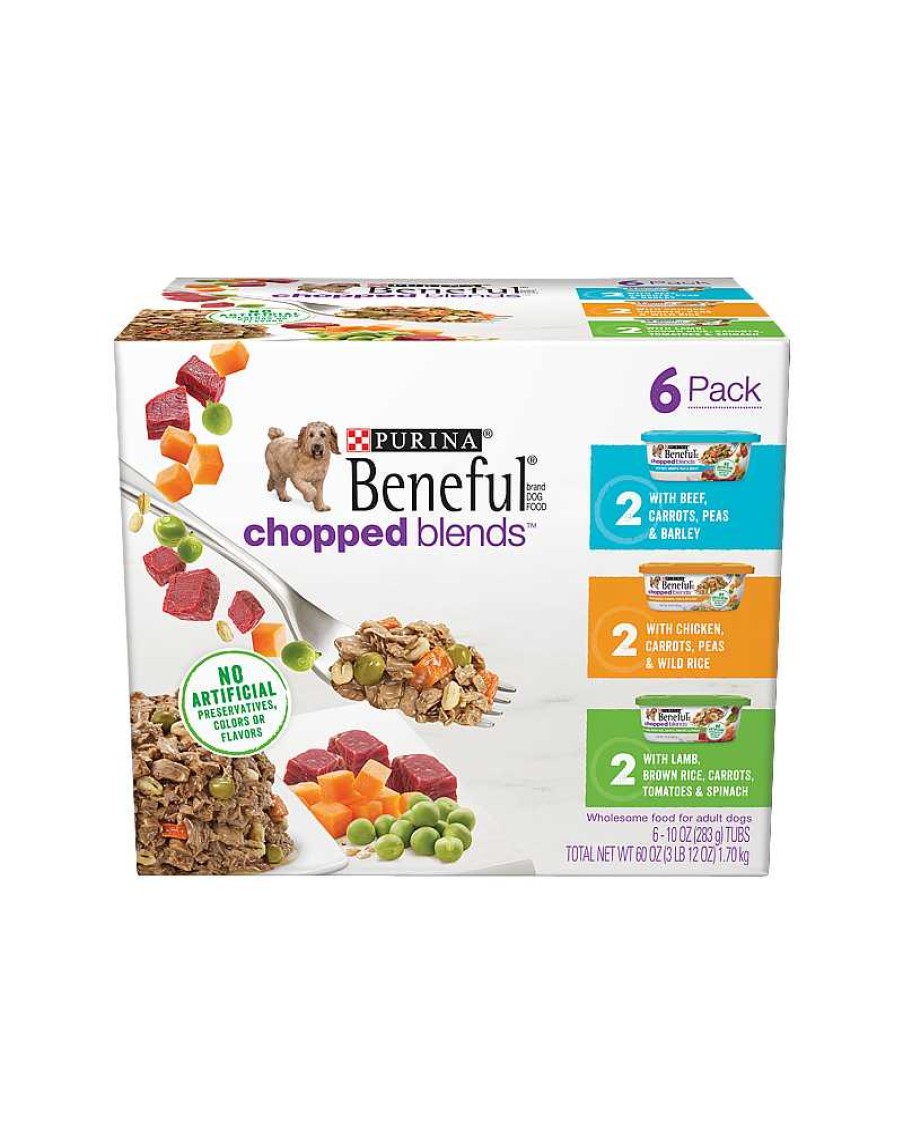 Dogs Purina Wet Dog Food | Beneful Chopped Blends Wet Dog Food Variety 6 Pack