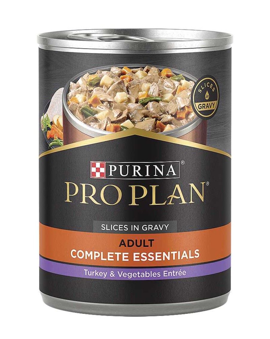 Dogs Purina Wet Dog Food | Pro Plan Complete Essentials Adult Turkey & Vegetables Entr E Slices In Gravy Wet Dog Food