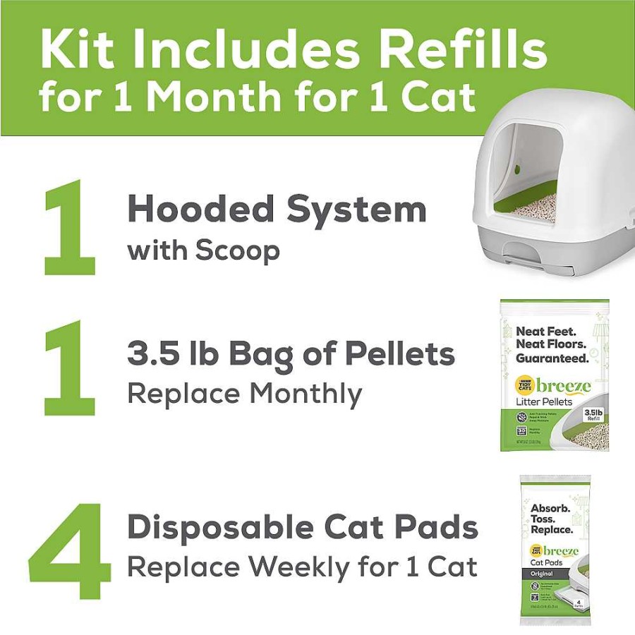 Cats Purina Litter Box Systems | Tidy Cats® Breeze® Hooded Litter Box System