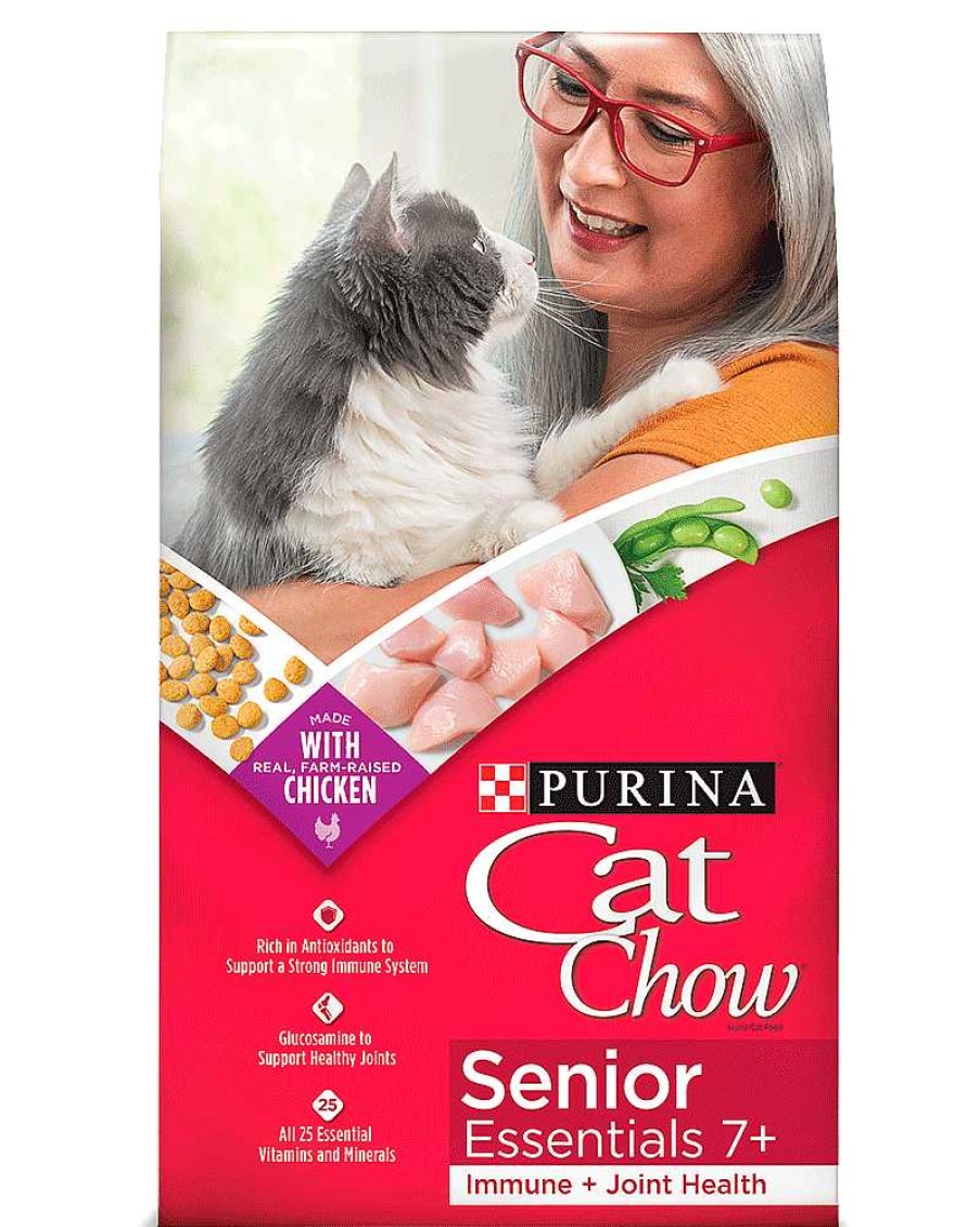 Cats Purina Dry Cat Food | Cat Chow Senior Essentials 7+ Immune & Joint Health