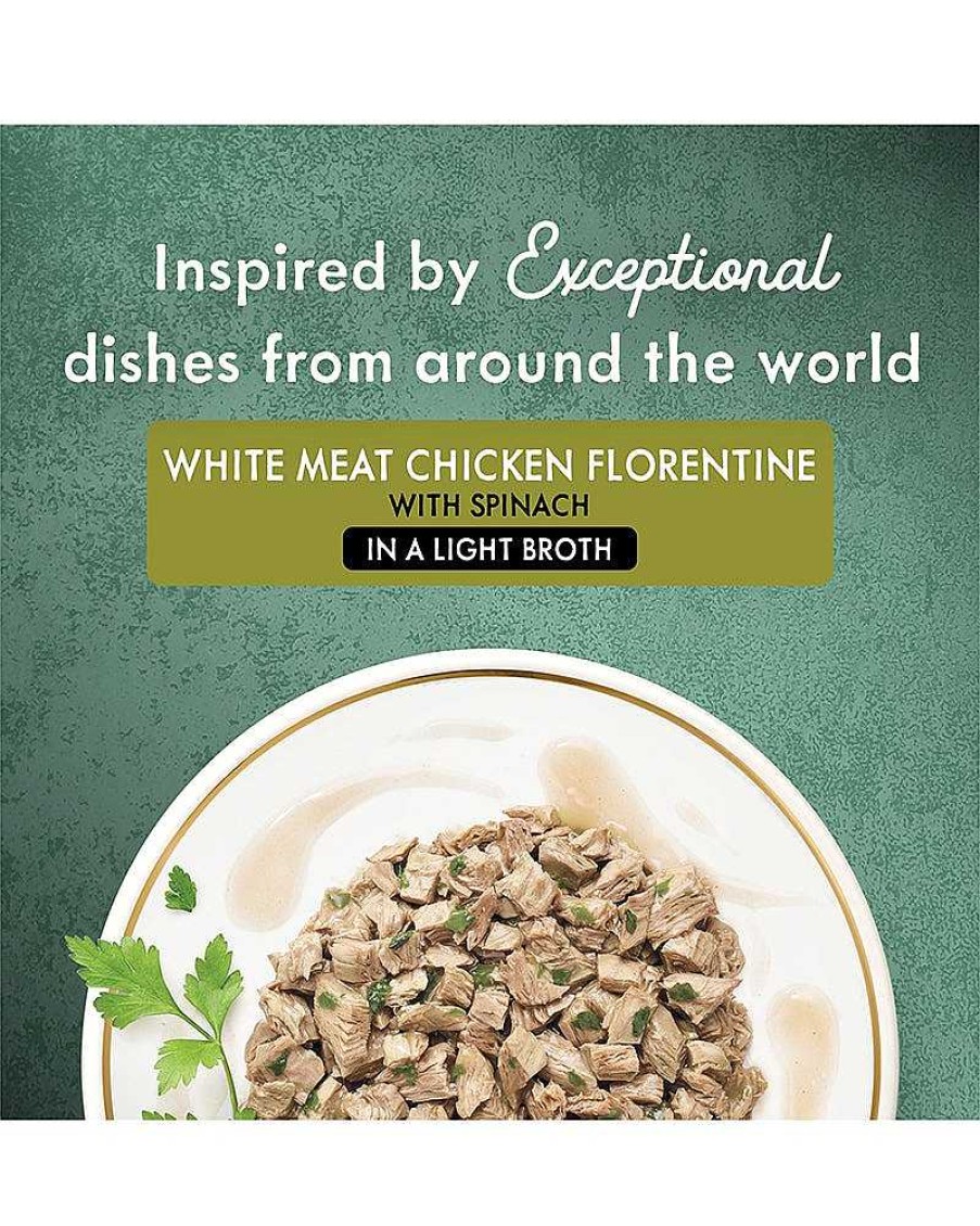 Cats Purina Wet Cat Food | Fancy Feast Medleys White Meat Chicken Florentine With Spinach In A Light Broth