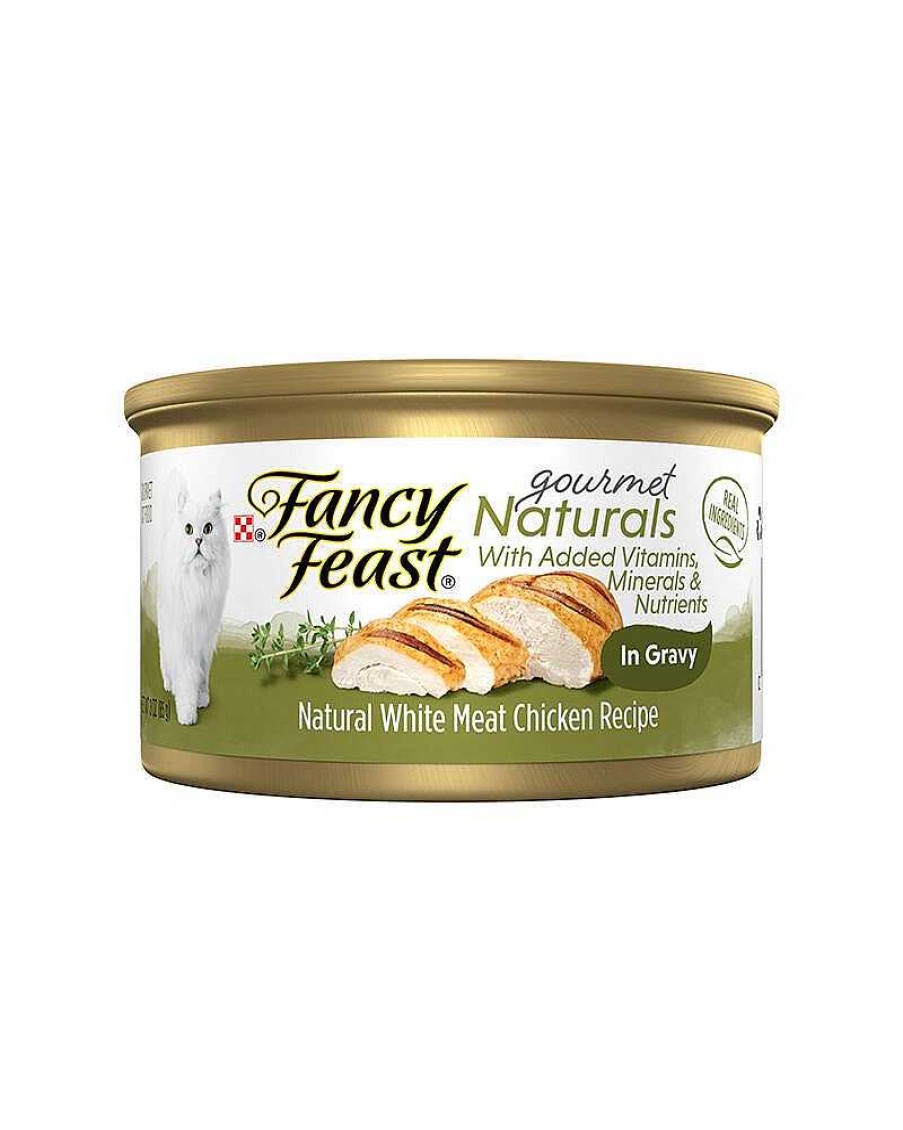 Cats Purina Wet Cat Food | Fancy Feast Gourmet Naturals Natural White Meat Chicken Recipe In Gravy Wet Cat Food