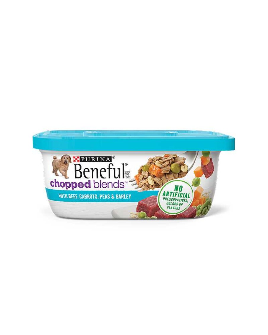 Dogs Purina Wet Dog Food | Beneful Chopped Blends Wet Dog Food With Beef, Carrots, Peas And Barley