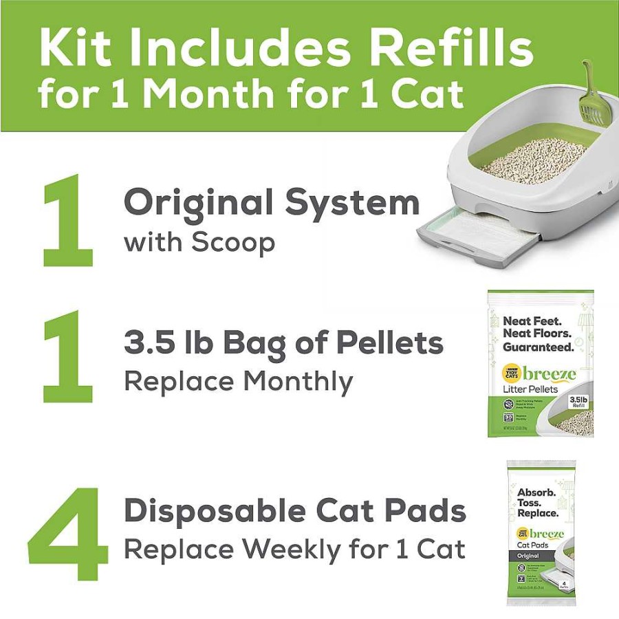 Cats Purina Litter Box Systems | Tidy Cats® Breeze® Original Litter Box System