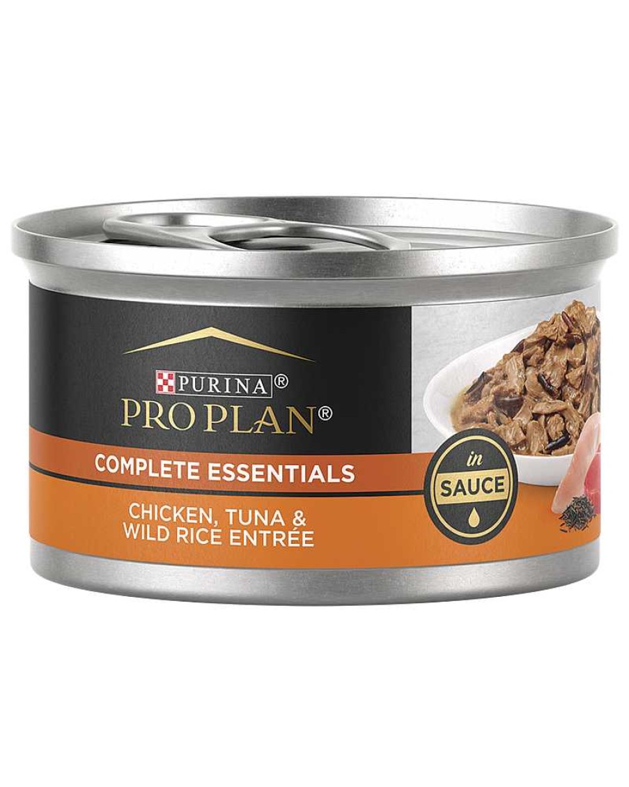 Cats Purina Wet Cat Food | Pro Plan Complete Essentials Chicken, Tuna & Wild Rice Entr E In Sauce Wet Cat Food