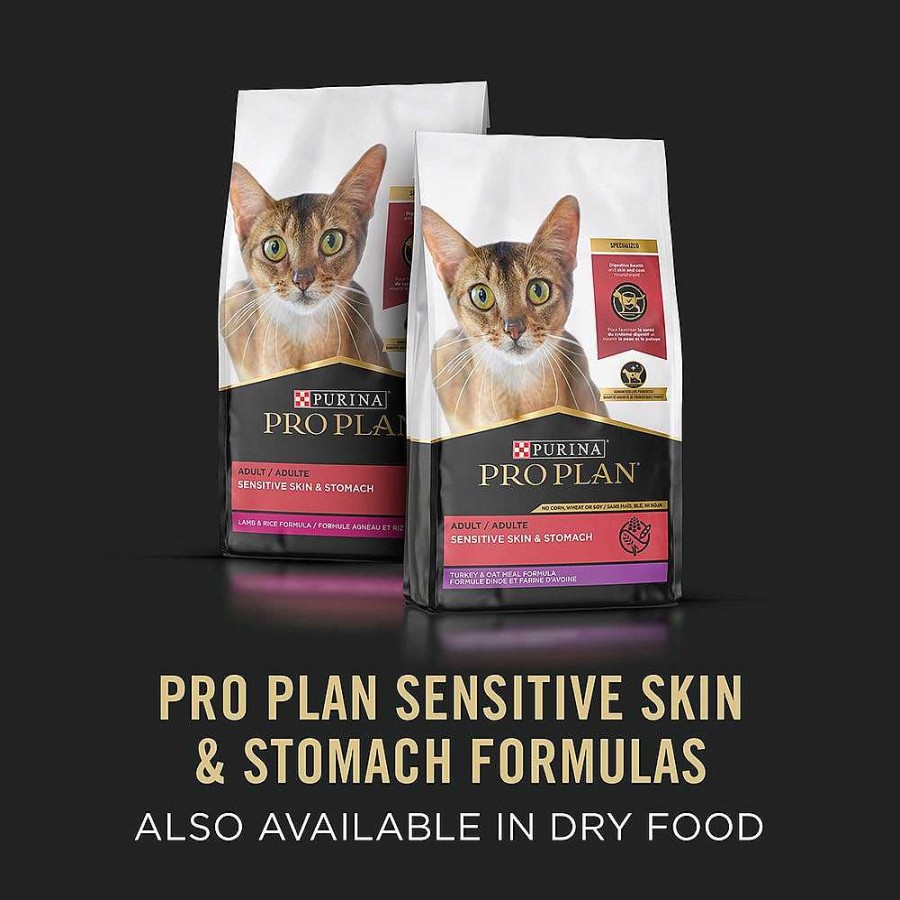 Cats Purina Wet Cat Food | Pro Plan Sensitive Skin & Stomach Chicken Entr E Grain Free Classic Wet Cat Food