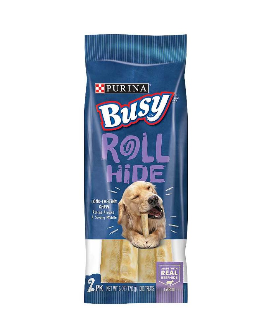 Dogs Purina Dog Chews | Busy Rollhide Chew Treats For Large Dogs