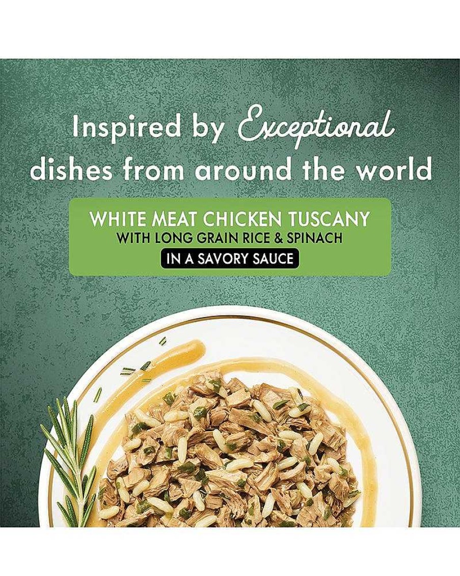 Cats Purina Wet Cat Food | White Meat Chicken Tuscany Wet Cat Food With Long Grain Rice & Spinach In A Savory Sauce