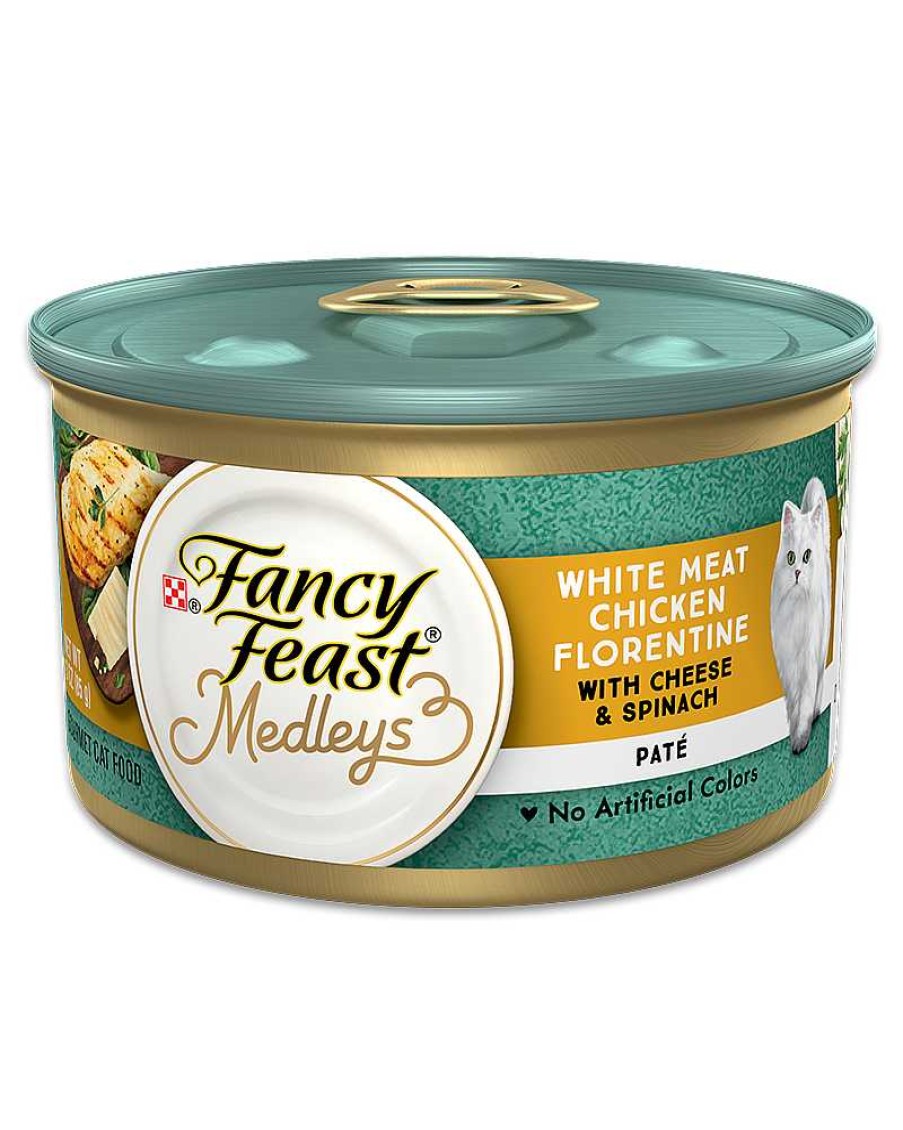 Cats Purina Wet Cat Food | Fancy Feast Medleys White Meat Chicken Florentine Pate With Cheese & Spinach