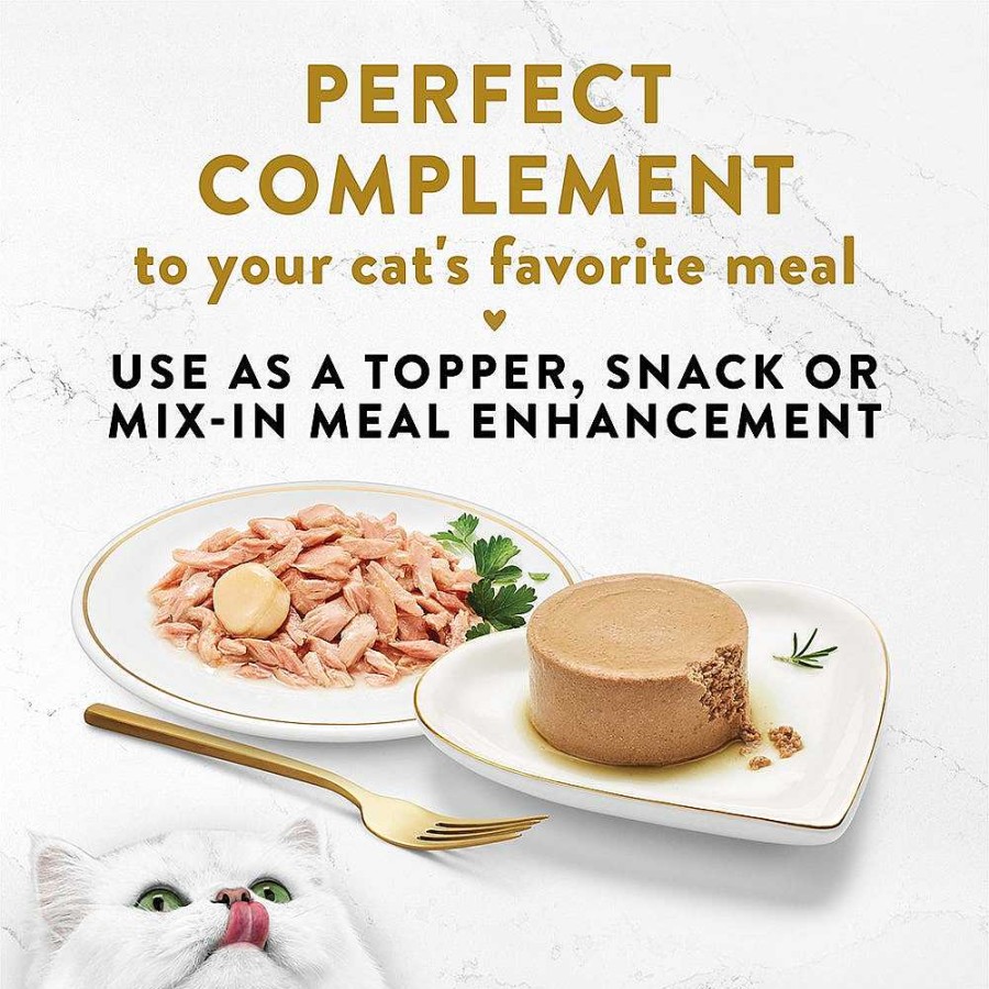 Cats Purina Cat Toppers & Complements | Fancy Feast Light Meat Tuna Appetizer With A Scallop Topper In A Delicate Broth