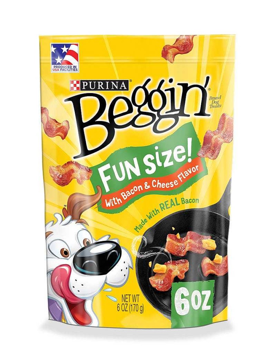 Dogs Purina Dog Jerky & Strips | Beggin' Fun Size Dog Treats With Bacon & Cheese Flavor