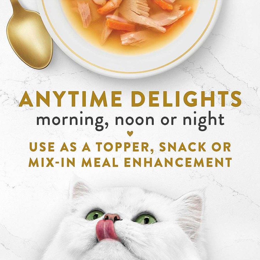 Cats Purina Cat Toppers & Complements | Fancy Feast Broths Wet Cat Food Complement Chicken & Seafood Collection Variety Pack