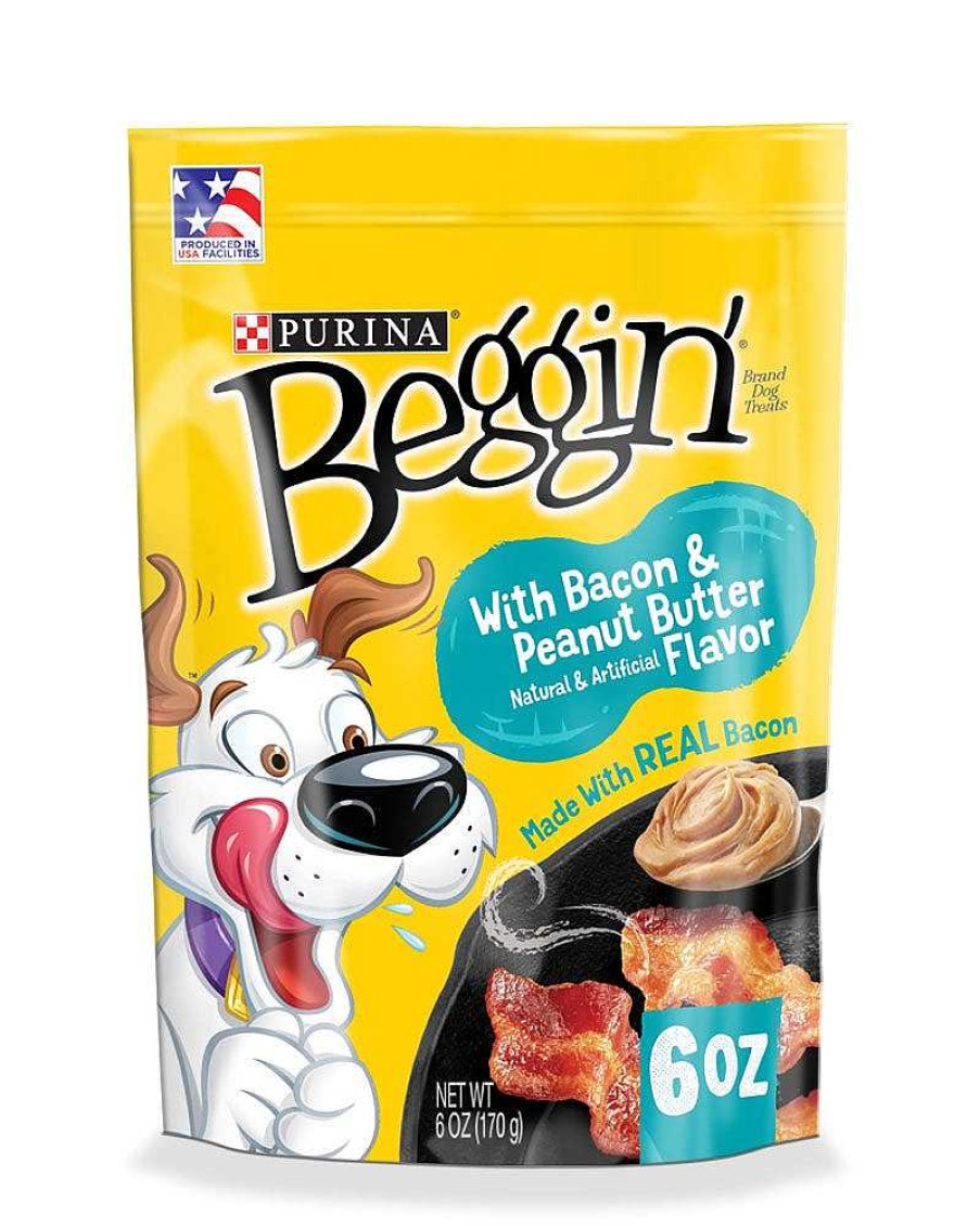 Dogs Purina Dog Jerky & Strips | Beggin' With Bacon And Peanut Butter Flavor Dog Treats