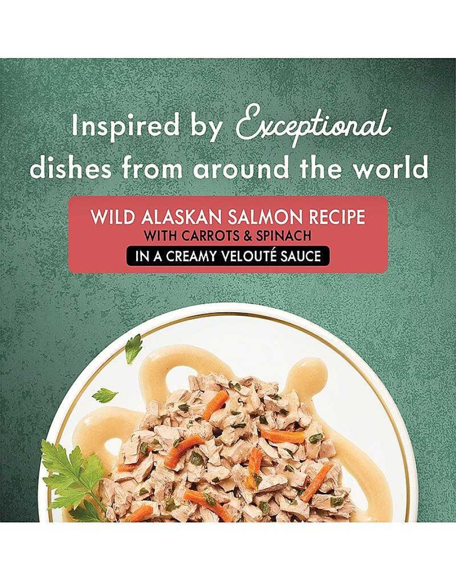 Cats Purina Wet Cat Food | Fancy Feast Medleys Wild Alaskan Salmon With Carrots & Spinach In A Creamy Velout Sauce