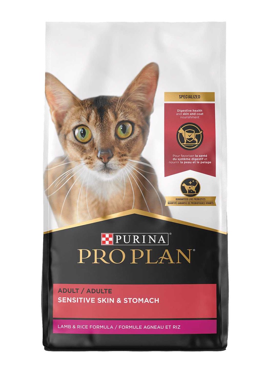 Cats Purina Dry Cat Food | Pro Plan Adult Sensitive Skin & Stomach Lamb & Rice Formula Dry Cat Food