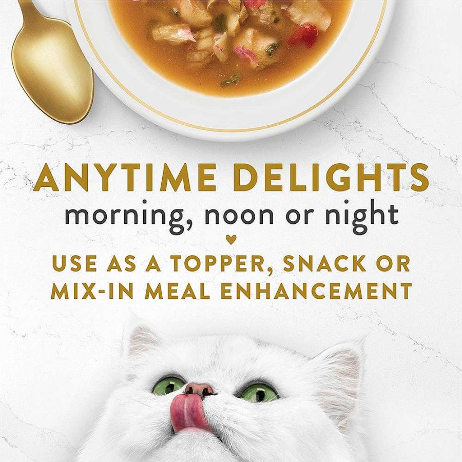 Cats Purina Cat Toppers & Complements | Fancy Feast Broths Wet Cat Food Complement With Seafood Bisque And Accents Of Real Lobster