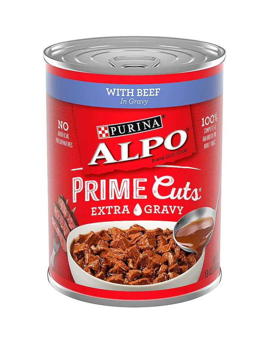 Dogs Purina Wet Dog Food | Purina Alpo Prime Cuts With Beef In Gravy Wet Dog Food