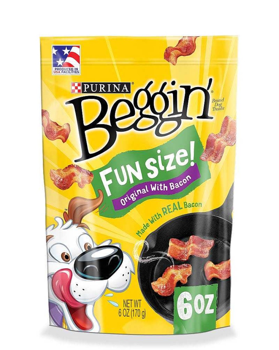 Dogs Purina Dog Jerky & Strips | Beggin' Fun Size Original Bacon Flavor Dog Treats