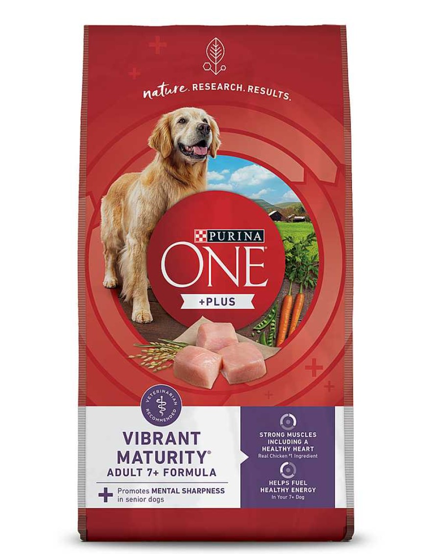 Dogs Purina Dry Dog Food | Purina One +Plus Vibrant Maturity Adult 7+ Formula Dry Dog Food