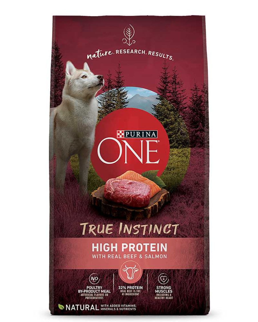 Dogs Purina Dry Dog Food | Purina One Smartblend True Instinct High Protein With Real Beef & Salmon Dog Food