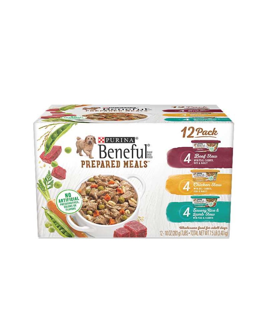 Dogs Purina Wet Dog Food | Beneful Prepared Meals Wet Dog Food Variety 12 Pack