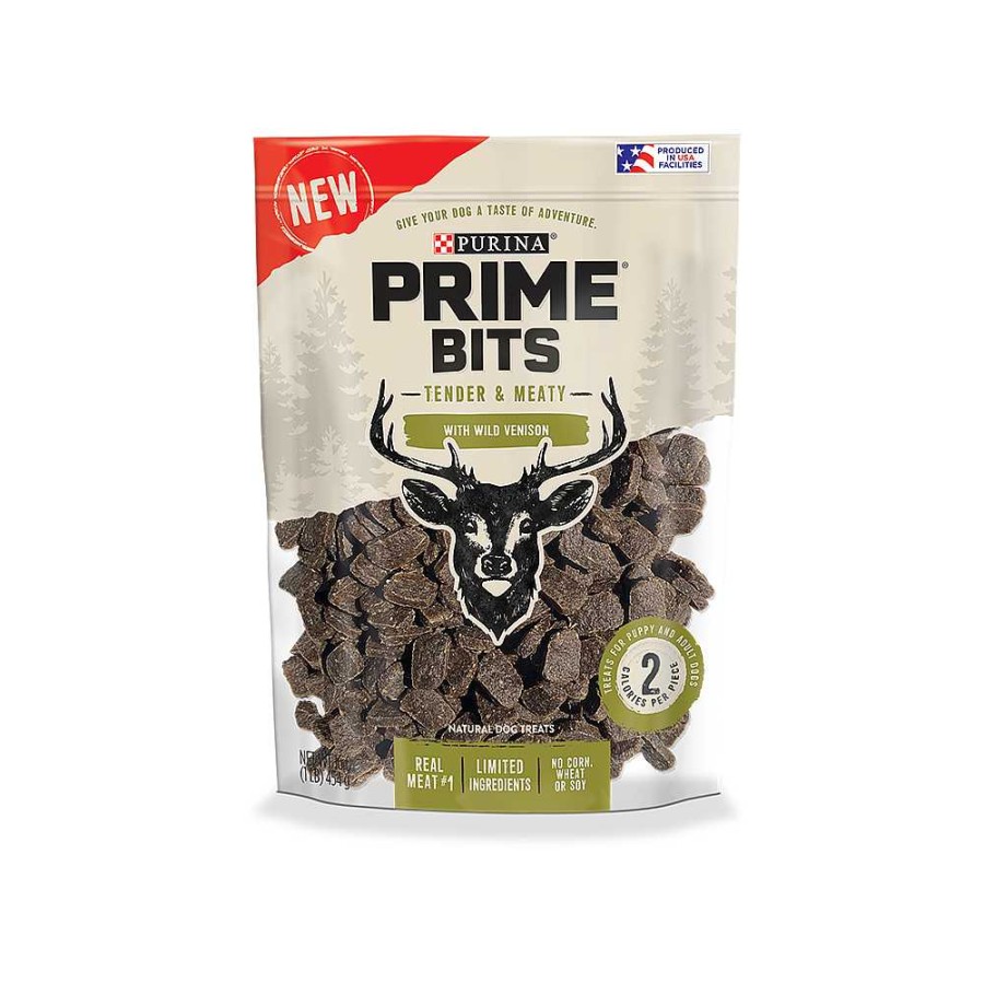 Dogs Purina Dog Jerky & Strips | Prime Bits Meaty Treats With Real Venison Natural Dog Treats