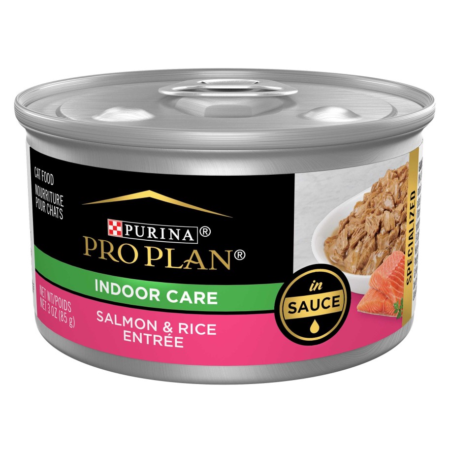 Cats Purina Wet Cat Food | Pro Plan Indoor Grilled Salmon Entr E In Sauce Wet Cat Food