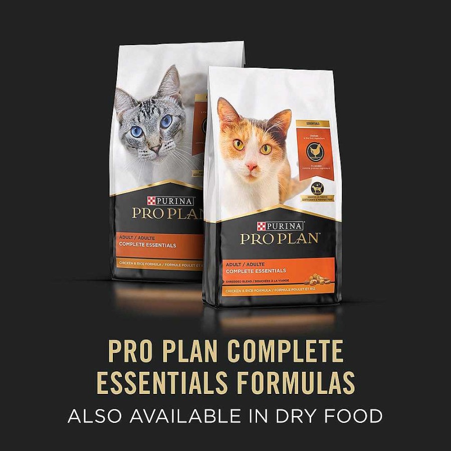 Cats Purina Wet Cat Food | Pro Plan Complete Essentials Salmon & Brown Rice Entr E Classic Wet Cat Food