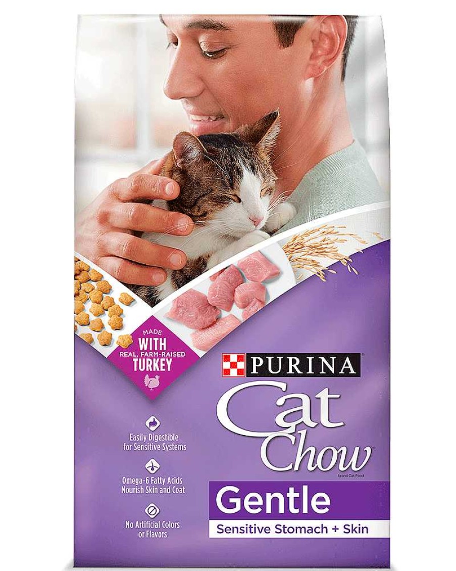 Cats Purina Dry Cat Food | All Cat Chow Gentle Sensitive Stomach & Skin Dry Cat Food