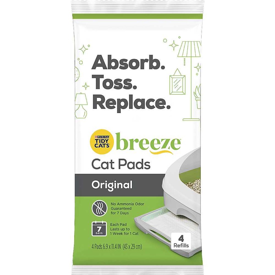 Cats Purina Litter Box Systems | Tidy Cats® Breeze® Cat Pads Refill