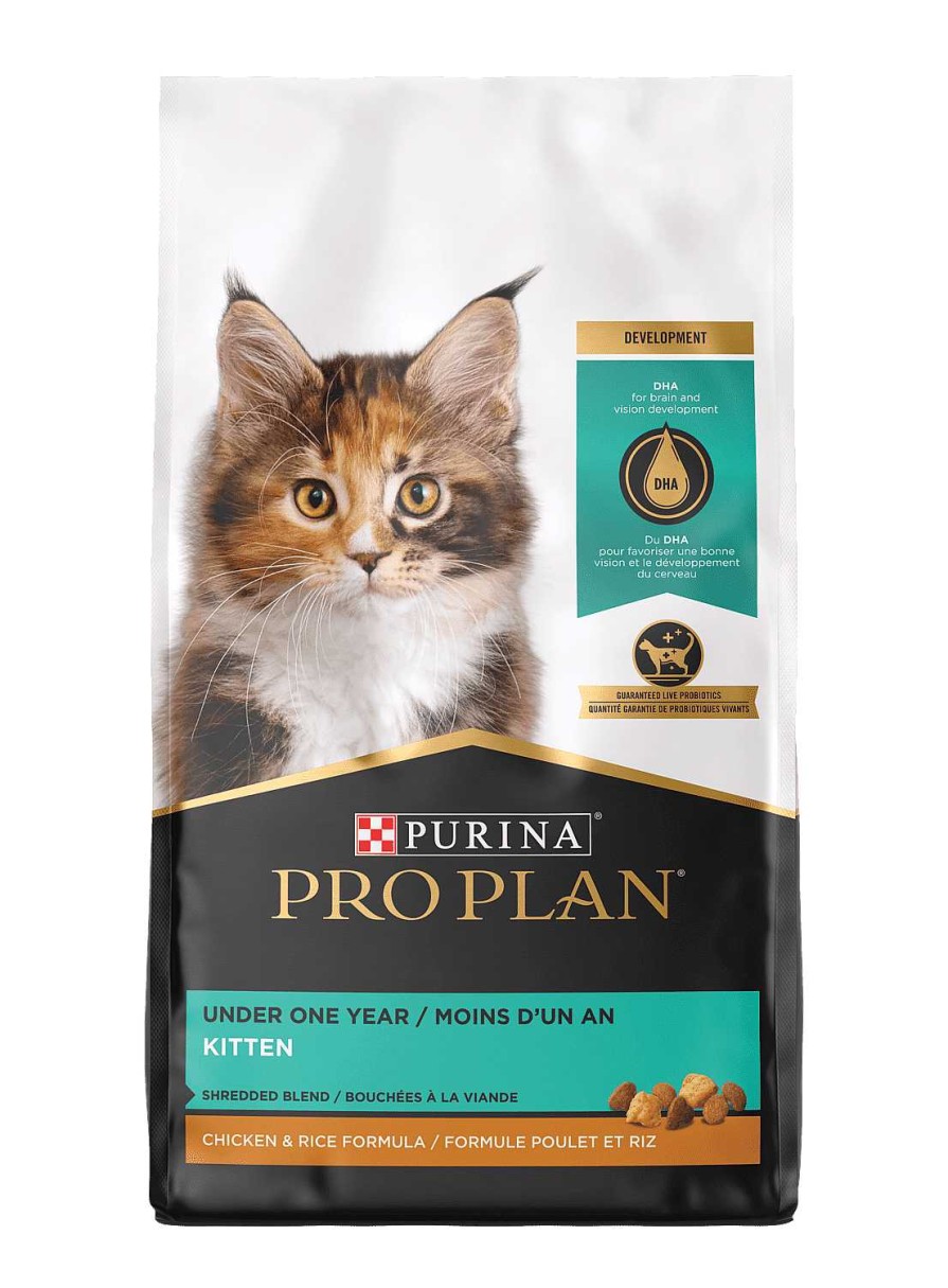 Cats Purina Dry Cat Food | Pro Plan Development Kitten Shredded Blend Chicken & Rice Formula Dry Cat Food