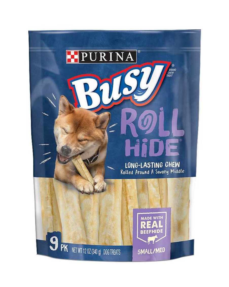 Dogs Purina Dog Chews | Busy Rollhide Chew Treats For Small/Medium Dogs