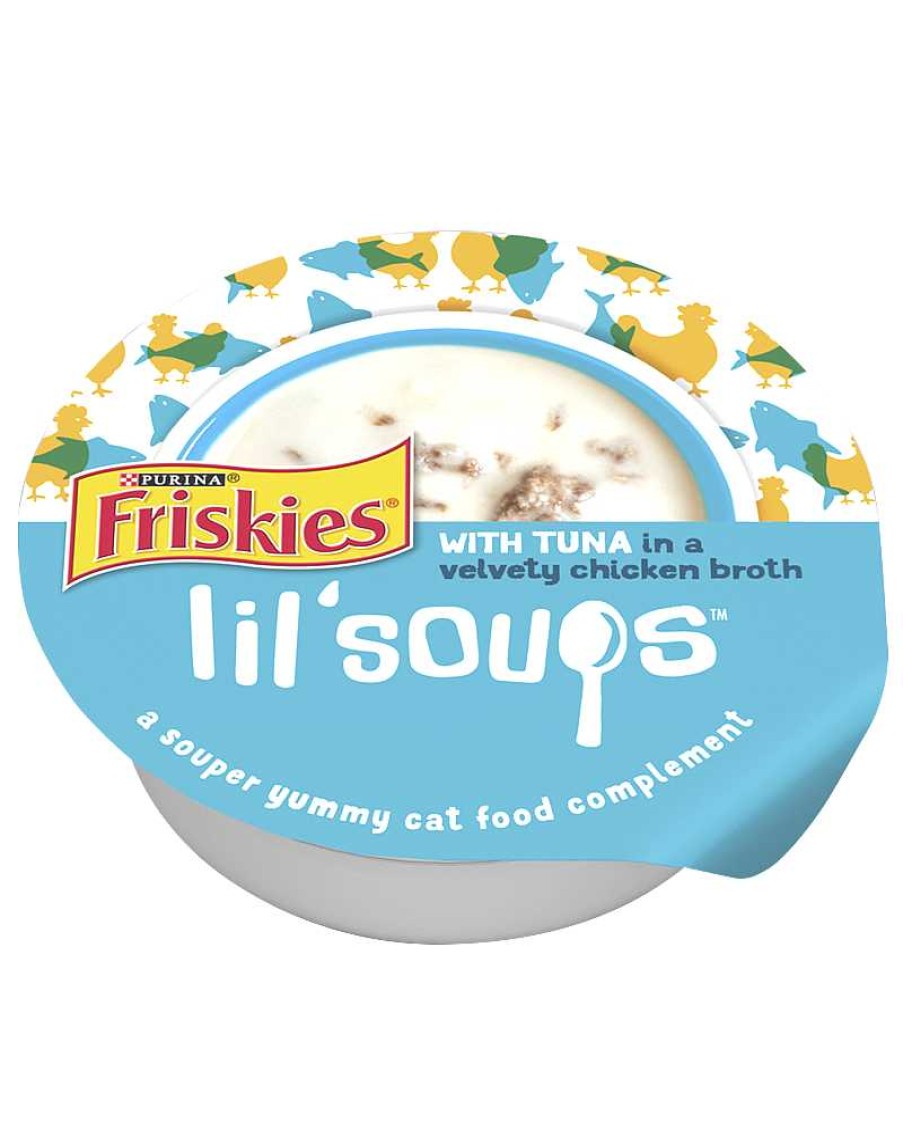 Cats Purina Cat Toppers & Complements | Friskies Lil' Soups With Tuna In A Velvety Chicken Broth Cat Food Complement