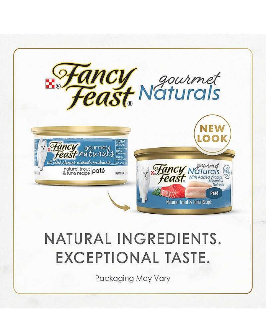 Cats Purina Wet Cat Food | Fancy Feast Gourmet Naturals Natural Trout & Tuna Recipe Wet Cat Food