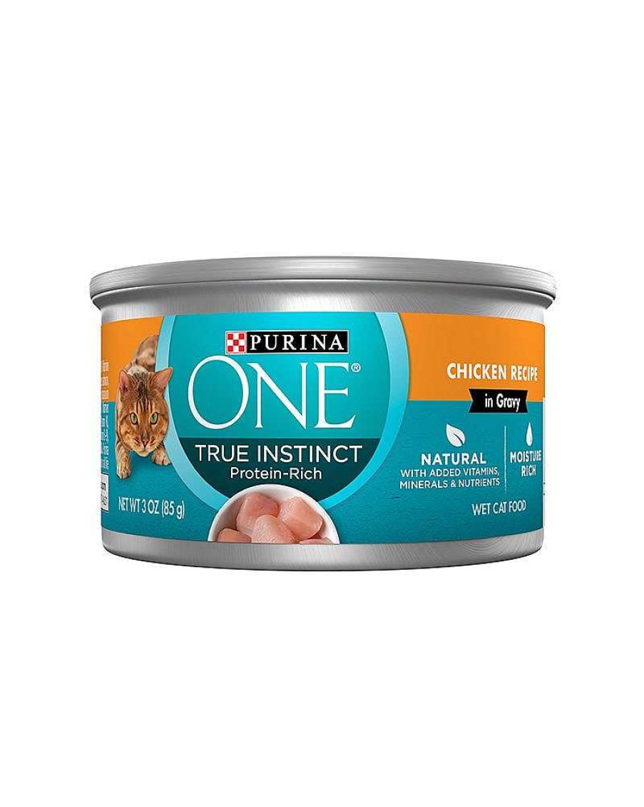 Cats Purina Wet Cat Food | Purina One True Instinct Chicken Recipe In Gravy Wet Cat Food