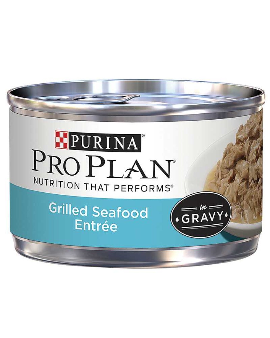 Cats Purina Wet Cat Food | Pro Plan Grilled Seafood Entr E In Gravy Wet Cat Food