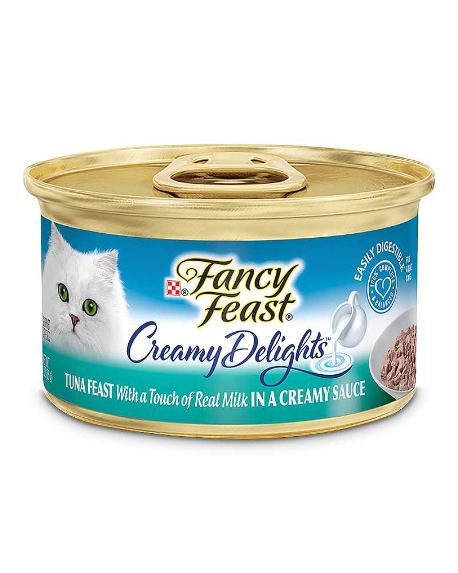 Cats Purina Wet Cat Food | Fancy Feast Creamy Delights Tuna Feast Wet Cat Food With A Touch Of Real Milk In A Creamy Sauce