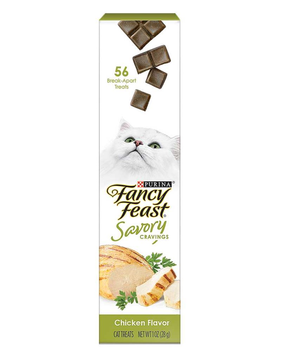 Cats Purina Dry Cat Treats | Fancy Feast Savory Cravings Chicken Flavor Cat Treats