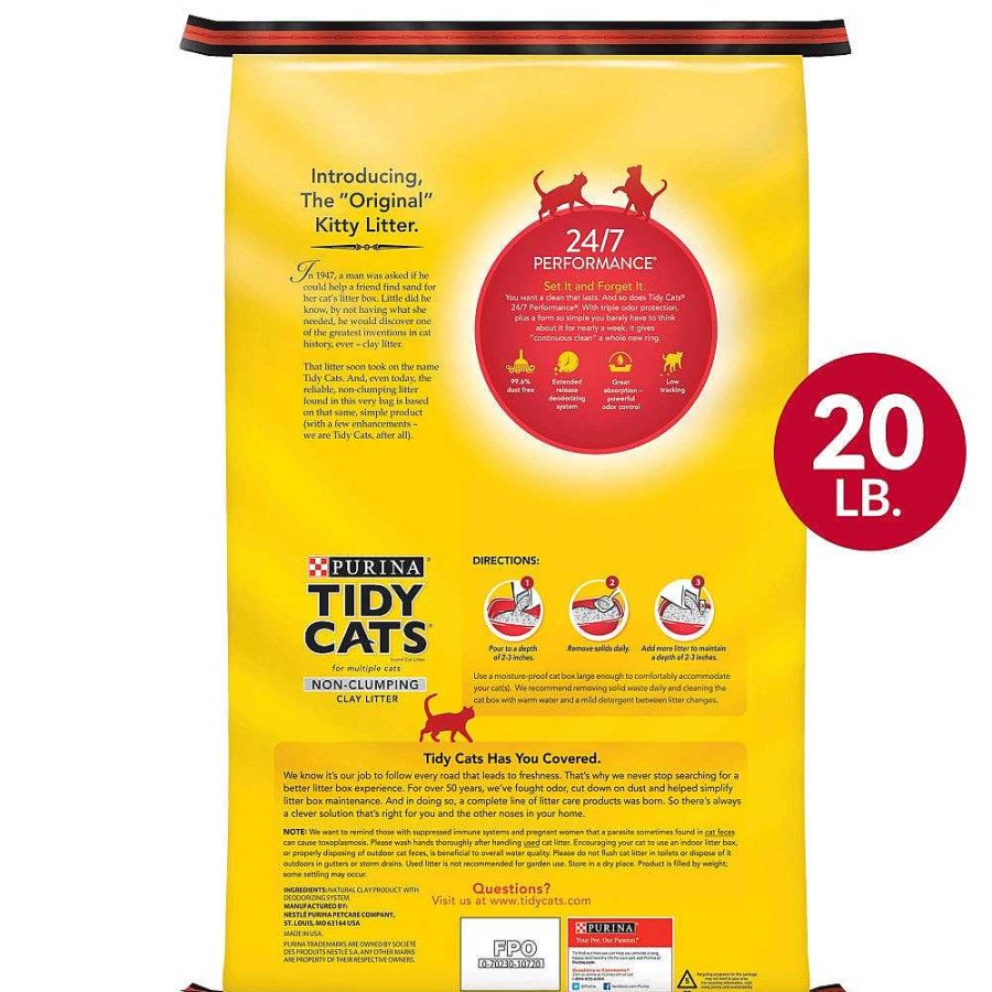 Cats Purina Non-Clumping Litter | Tidy Cats® 24/7 Performance® Non-Clumping Cat Litter