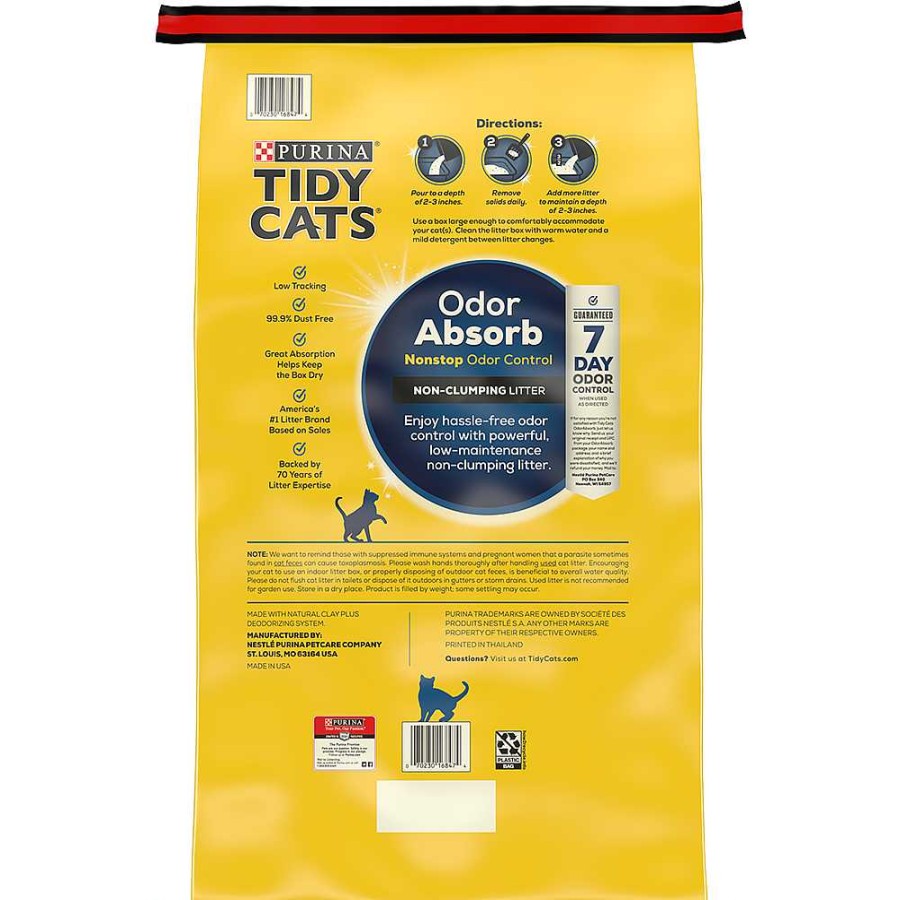 Cats Purina Non-Clumping Litter | Tidy Cats® Odor Absorb Non-Clumping Cat Litter