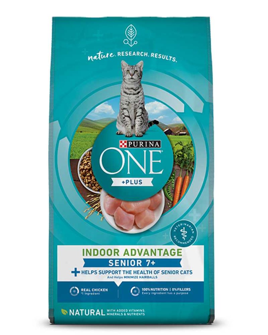 Cats Purina Dry Cat Food | Purina One +Plus Indoor Advantage Senior 7+ Dry Cat Food