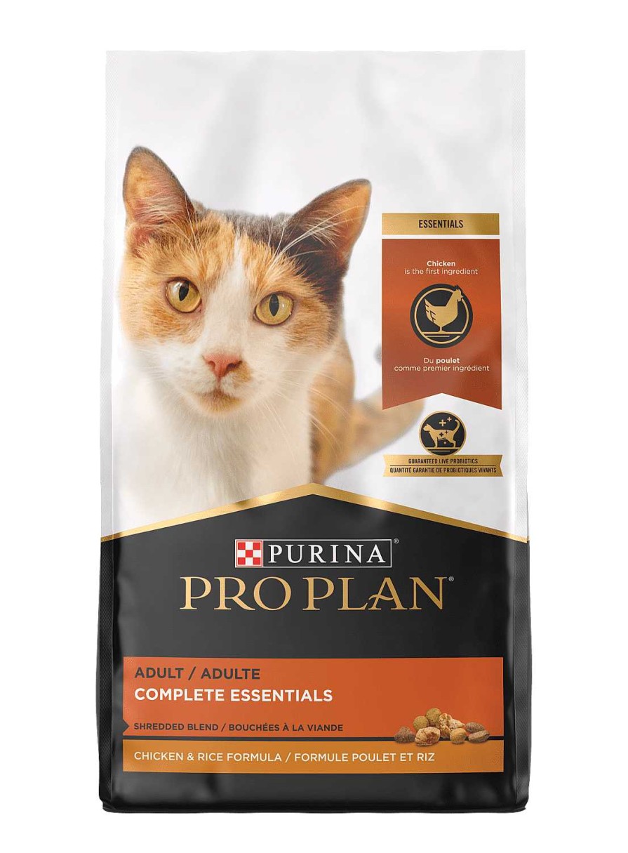 Cats Purina Dry Cat Food | Pro Plan Adult Complete Essentials Shredded Blend Chicken & Rice Formula Dry Cat Food