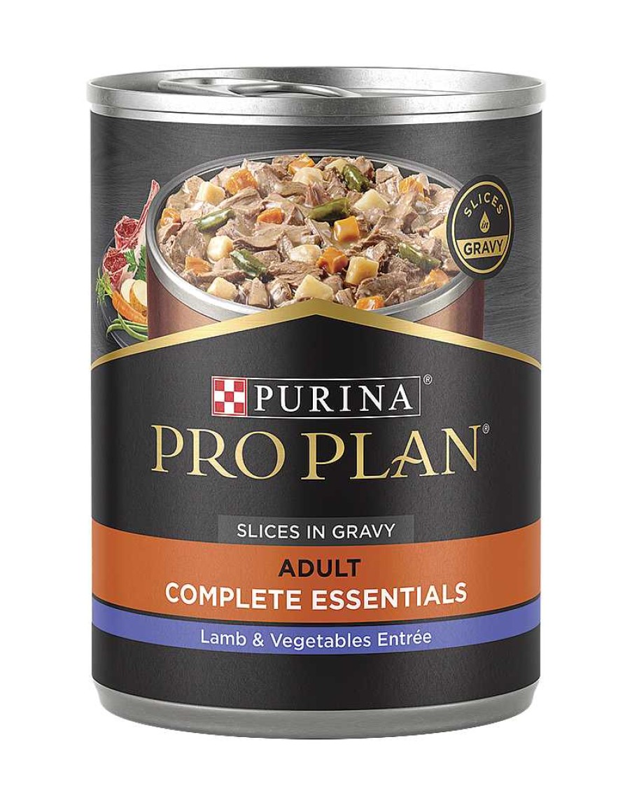 Dogs Purina Wet Dog Food | Pro Plan Complete Essentials Adult Lamb & Vegetables Entr E Slices In Gravy Wet Dog Food